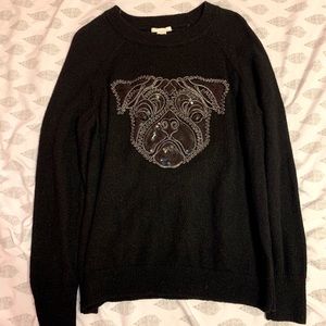 Puppy Jewel Embroidered Sweater